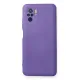 Xiaomi Redmi Note 10 Kılıf Nano içi Kadife Silikon - Mor