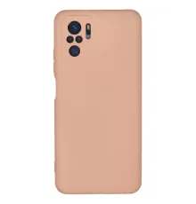 Xiaomi Redmi Note 10 Kılıf Nano içi Kadife Silikon - Pudra