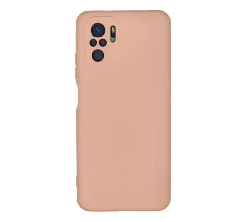Xiaomi Redmi Note 10 Kılıf Nano içi Kadife Silikon - Pudra