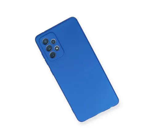 Samsung Galaxy A72 Kılıf First Silikon - Mavi