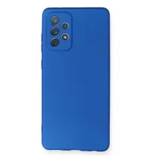 Samsung Galaxy A72 Kılıf First Silikon - Mavi