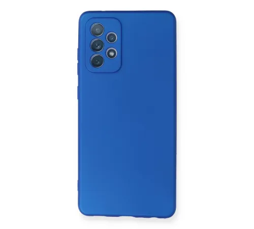 Samsung Galaxy A72 Kılıf First Silikon - Mavi