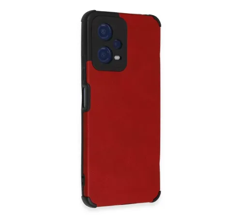 Xiaomi Redmi Note 12 5G Kılıf Loop Deri Silikon - Kırmızı