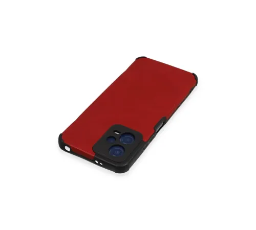 Xiaomi Redmi Note 12 5G Kılıf Loop Deri Silikon - Kırmızı