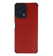 Xiaomi Redmi Note 12 5G Kılıf Loop Deri Silikon - Kırmızı