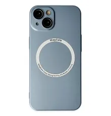 Apple iPhone 14 Plus Kılıf Jack Magneticsafe Lens Silikon - Sierra Blue