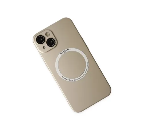 Apple iPhone 14 Plus Kılıf Jack Magneticsafe Lens Silikon - Gold