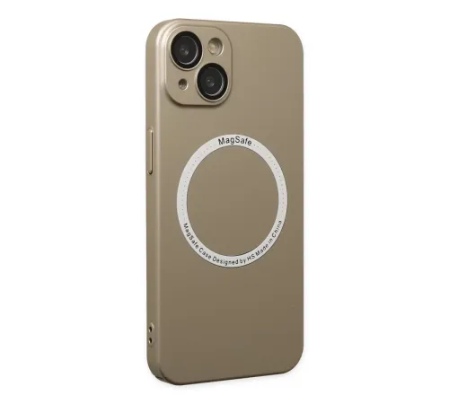 Apple iPhone 14 Plus Kılıf Jack Magneticsafe Lens Silikon - Gold