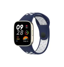 Xiaomi Redmi Watch 3 Spor Delikli Kordon - Lacivert-Beyaz