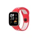 Xiaomi Redmi Watch 3 Spor Delikli Kordon - Kırmızı-Beyaz
