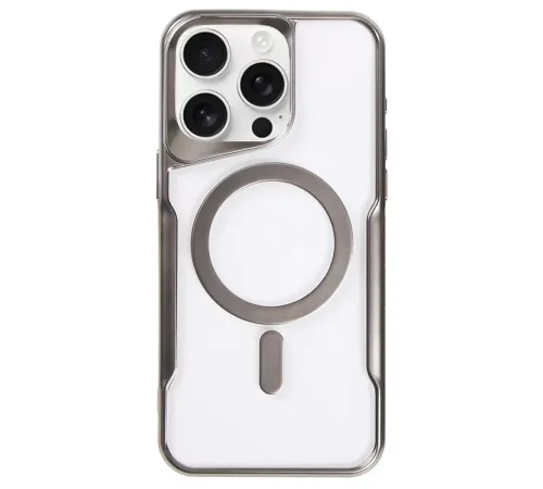 Apple iPhone 16 Pro Max Kılıf Boyi Magsafe Silikon Kapak - Titan Gri