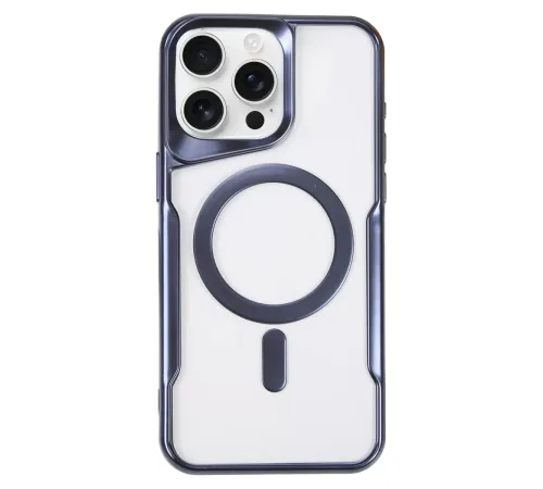 Apple iPhone 16 Pro Max Kılıf Boyi Magsafe Silikon Kapak - Lacivert