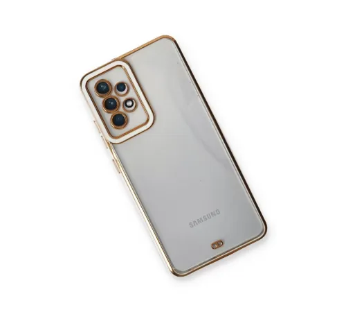 Samsung Galaxy A53 5G Kılıf Liva Lens Silikon - Beyaz