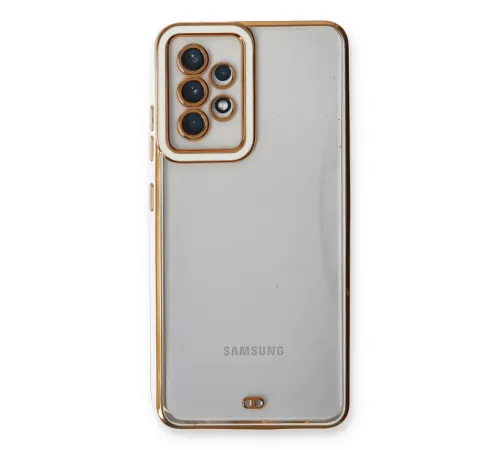 Samsung Galaxy A53 5G Kılıf Liva Lens Silikon - Beyaz