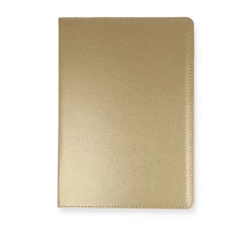 Samsung Galaxy Tab A7 10.4 Kılıf 360 Tablet Deri Kılıf - Gold