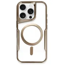 Apple iPhone 16 Pro Max Kılıf Boyi Magsafe Silikon Kapak - Kahverengi