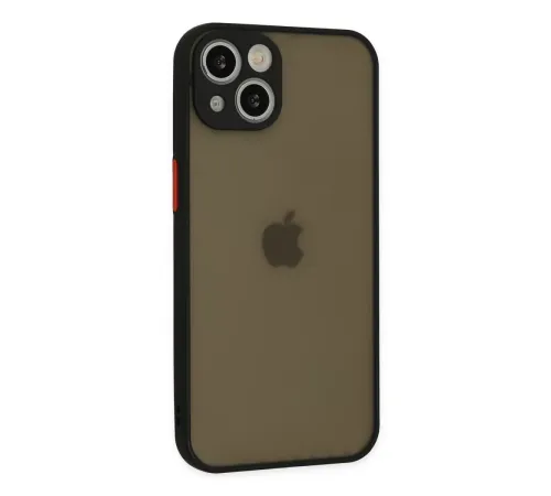 Apple iPhone 14 Kılıf Montreal Silikon Kapak - Siyah