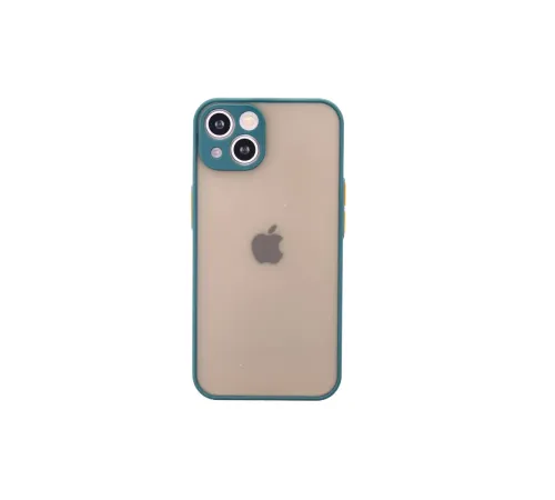 Apple iPhone 14 Kılıf Montreal Silikon Kapak - Yeşil
