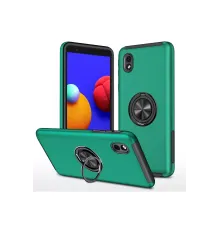 Samsung Galaxy A01 Core Kılıf Elit Yüzüklü Kapak - Yeşil