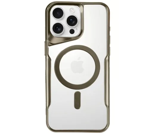 Apple iPhone 16 Pro Max Kılıf Boyi Magsafe Silikon Kapak - Çöl Titanyum