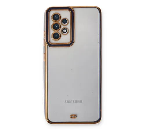 Samsung Galaxy A53 5G Kılıf Liva Lens Silikon - Mavi