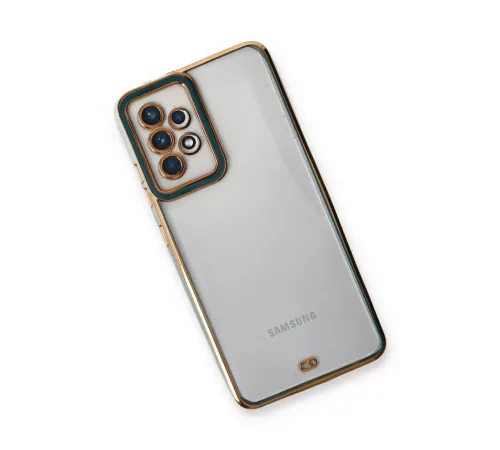 Samsung Galaxy A53 5G Kılıf Liva Lens Silikon - Yeşil
