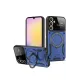 Samsung Galaxy S25 Kılıf Joy Lens Standlı Kapak - Lacivert