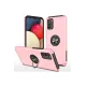 Samsung Galaxy A02S Kılıf Elit Yüzüklü Kapak - Pembe