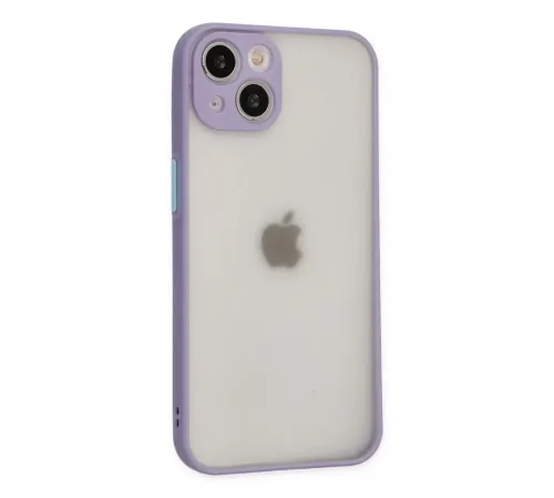 Apple iPhone 14 Kılıf Montreal Silikon Kapak - Mor