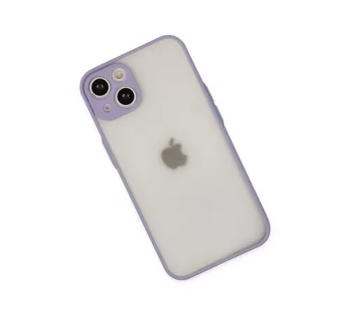Apple iPhone 14 Kılıf Montreal Silikon Kapak - Mor