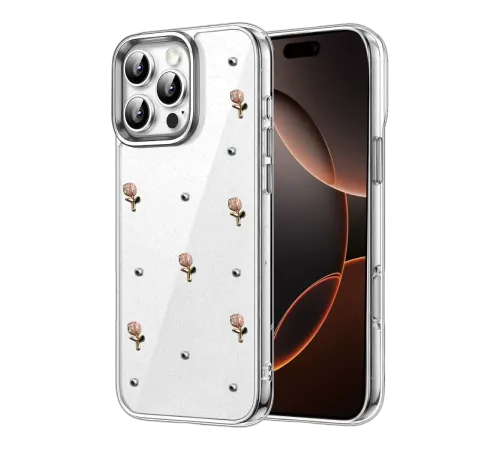 Apple iPhone 16 Pro Fiyonk Desenli Kapak - Desen 6