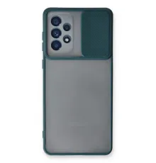 Samsung Galaxy A33 5G Kılıf Palm Buzlu Kamera Sürgülü Silikon - Yeşil