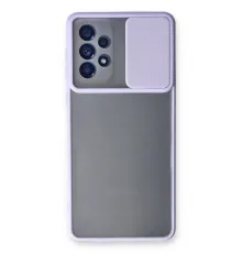 Samsung Galaxy A33 5G Kılıf Palm Buzlu Kamera Sürgülü Silikon - Lila