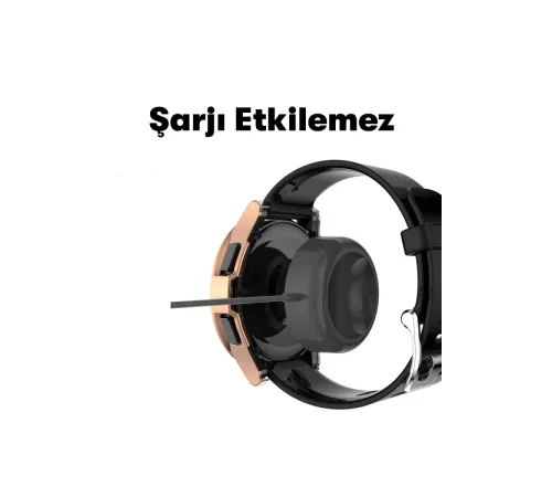 Watch 5 Pro 45mm Wall Camlı Kasa Ekran Koruyucu - Gold