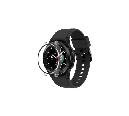 Watch 5 Pro 45mm Wall Camlı Kasa Ekran Koruyucu - Şeffaf