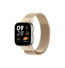 Xiaomi Redmi Watch 3 Metal Mıknatıslı Kordon - Metalik Gold