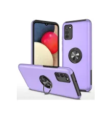 Samsung Galaxy A02S Kılıf Elit Yüzüklü Kapak - Mor