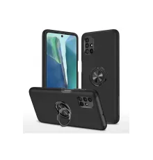 Samsung Galaxy M51 Kılıf Elit Yüzüklü Kapak - Siyah