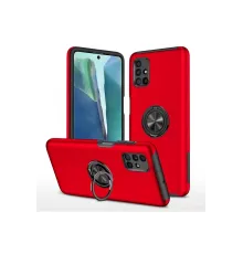 Samsung Galaxy M51 Kılıf Elit Yüzüklü Kapak - Kırmızı