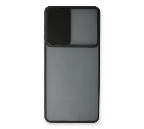 Samsung Galaxy A53 5G Kılıf Palm Buzlu Kamera Sürgülü Silikon - Siyah