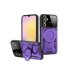 Samsung Galaxy A36 Kılıf Joy Lens Standlı Kapak - Mor