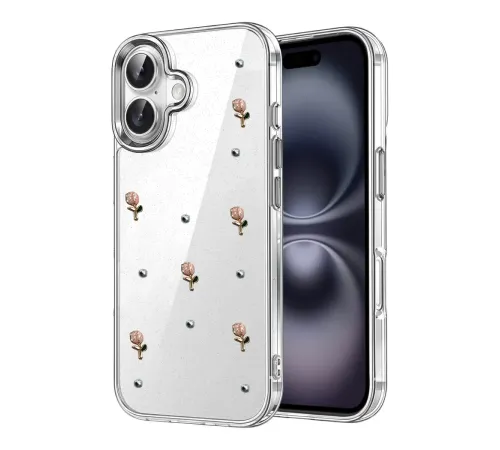 Apple iPhone 16 Plus Fiyonk Desenli Kapak - Desen 6