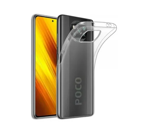 Xiaomi Pocophone X3 Kılıf Lüx Şeffaf Silikon