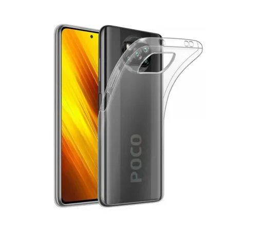 Xiaomi Pocophone X3 Kılıf Lüx Şeffaf Silikon