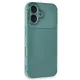 Apple iPhone 16 Kılıf Auto Focus Karbon Kapak - Koyu Yeşil