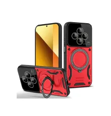 Xiaomi Redmi 14C Kılıf Joy Lens Standlı Kapak - Kırmızı