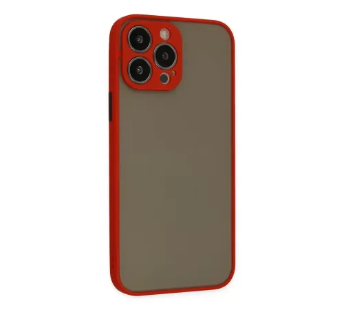 Apple iPhone 14 Pro Max Kılıf Montreal Silikon Kapak - Kırmızı