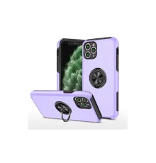 Apple iPhone 11 Pro Max Kılıf Elit Yüzüklü Kapak - Mor
