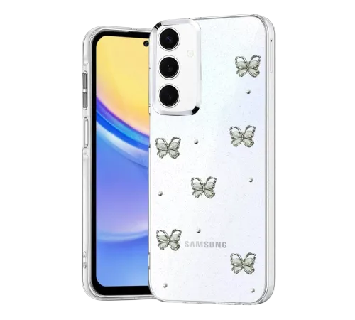 Samsung Galaxy A35 5G Fiyonk Desenli Kapak - Desen 9