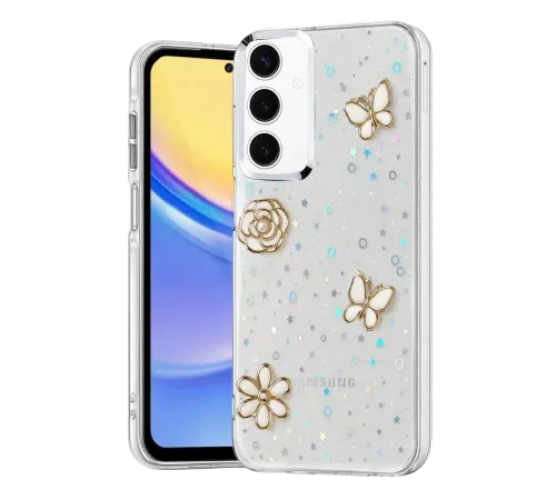 Samsung Galaxy A35 5G Fiyonk Desenli Kapak - Desen 10
